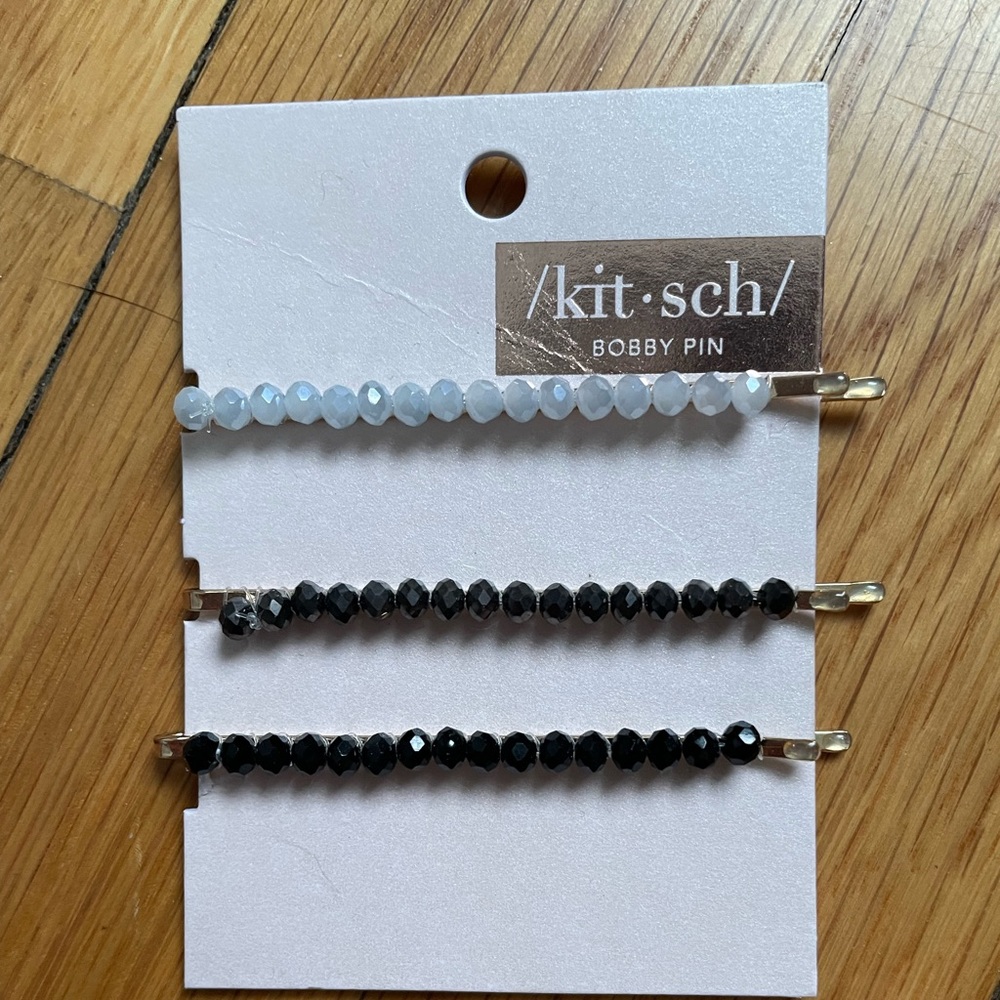 Kitsch rhinestone Bobby pins